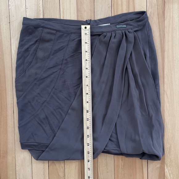 Diesel Layered Draped Grey Mini Skirt - Size 27 - Picture 14 of 16